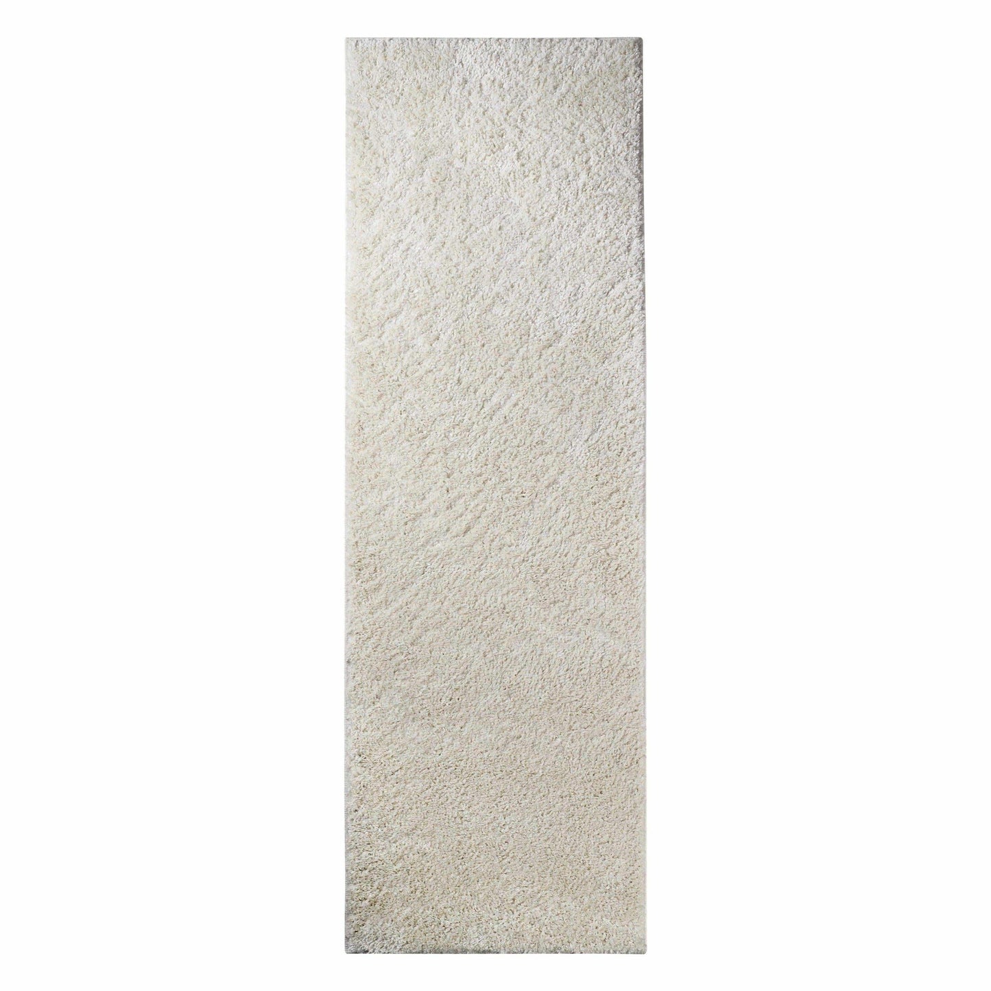  Superior Solid Indoor Plush Shag Area Rug Or Runner Or Round Rug - Ivory