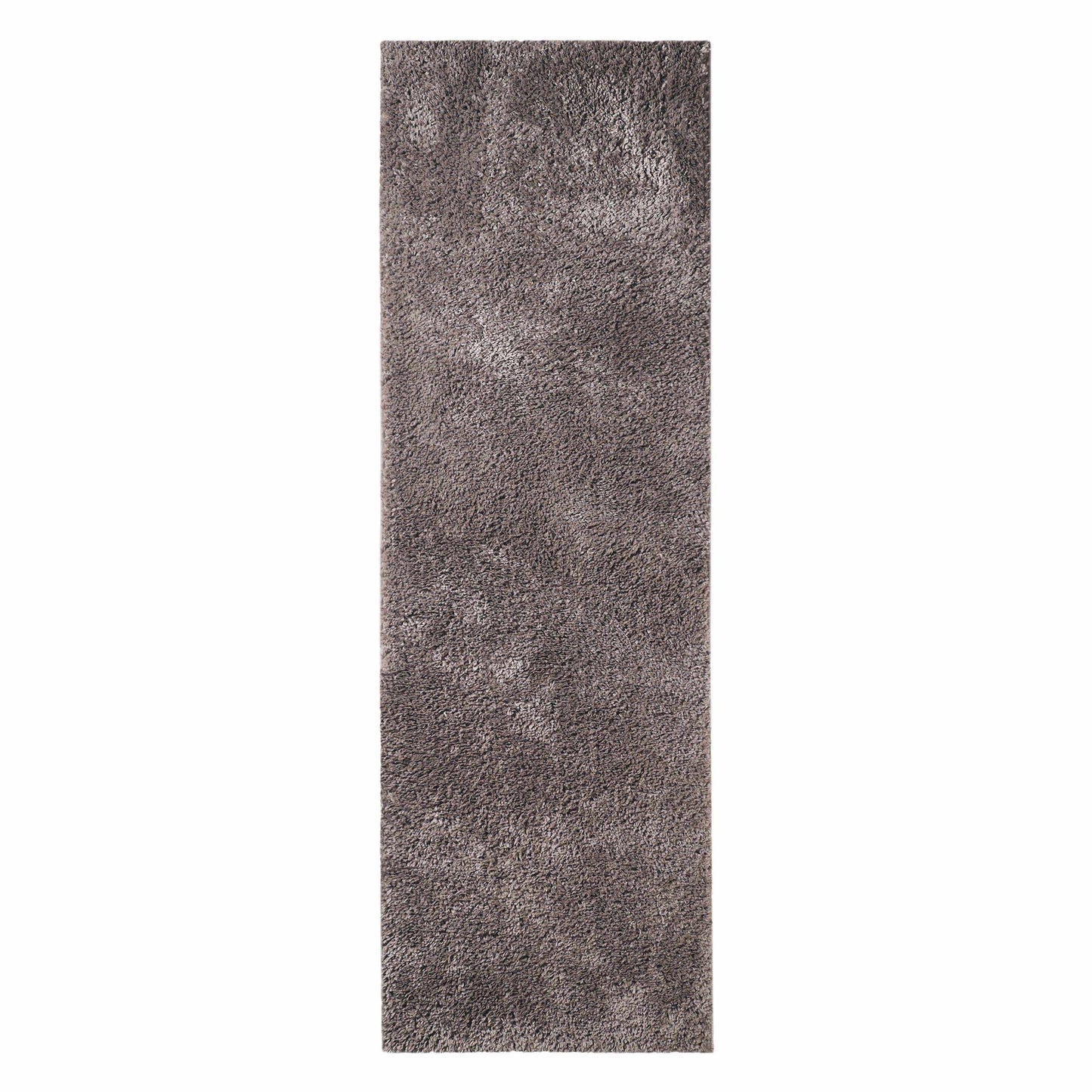 Superior Solid Indoor Plush Shag Area Rug Or Runner Or Round Rug - Taupe