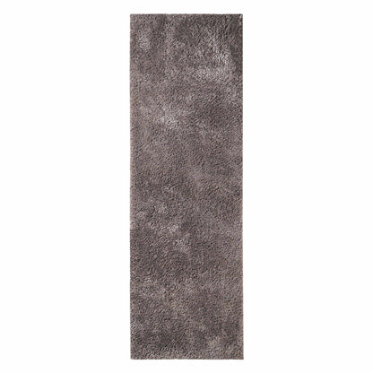  Superior Solid Indoor Plush Shag Area Rug Or Runner Or Round Rug - Taupe