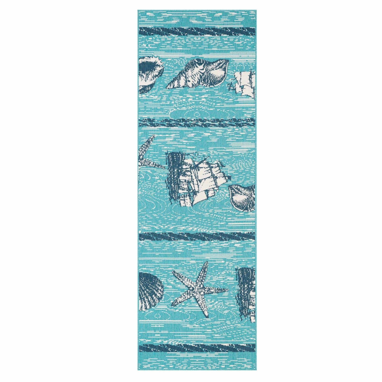 Superior Nautical Seaside Coastal Indoor Outdoor Area Rug 