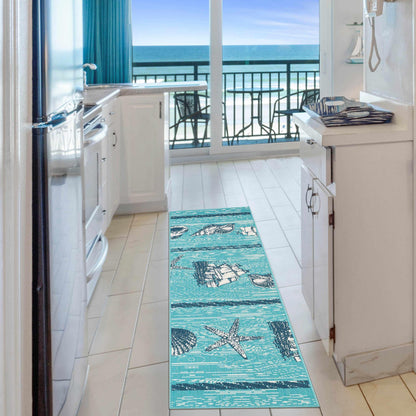 Superior Nautical Seaside Coastal Indoor Outdoor Area Rug 