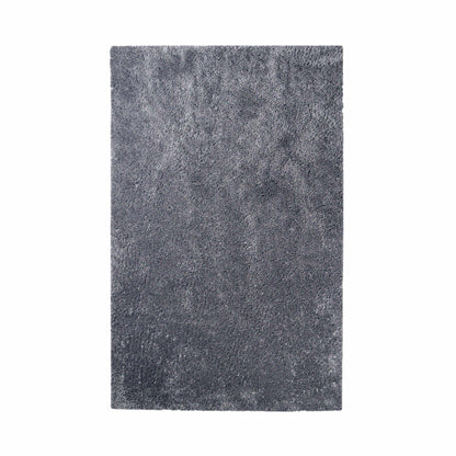  Superior Solid Indoor Plush Shag Area Rug Or Runner Or Round Rug - Grey