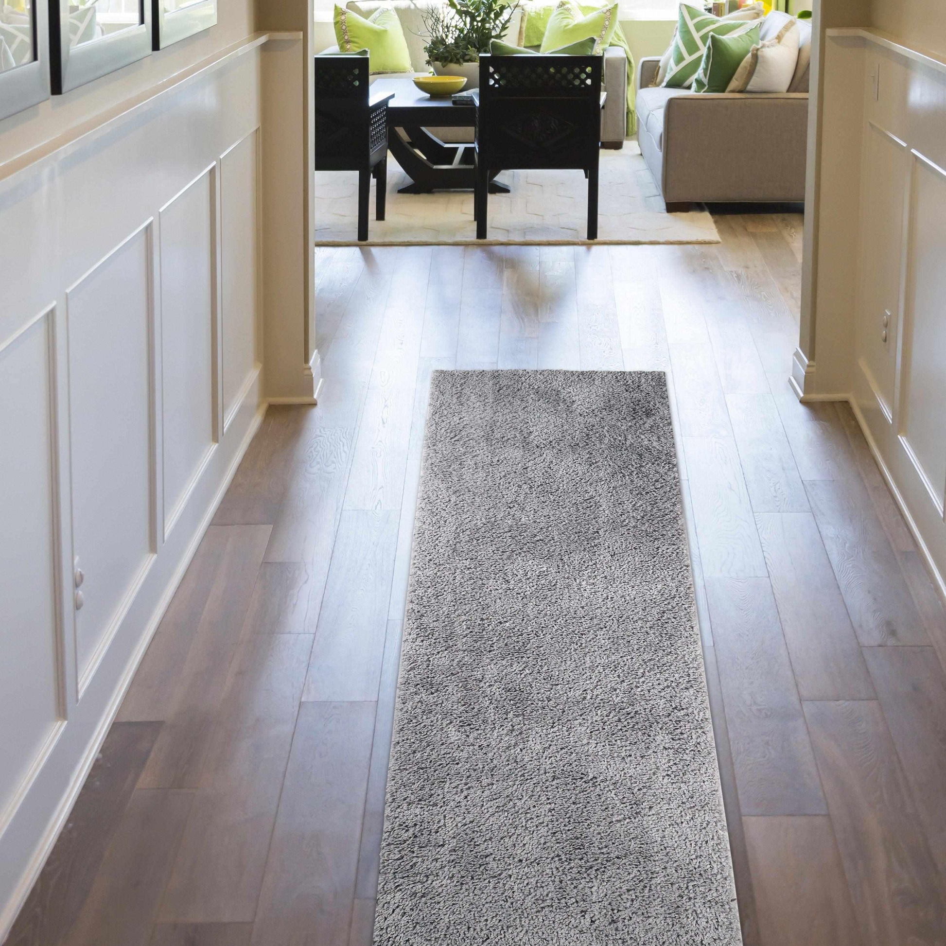  Superior Solid Indoor Plush Shag Area Rug Or Runner Or Round Rug - Ivory