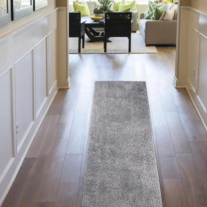  Superior Solid Indoor Plush Shag Area Rug Or Runner Or Round Rug - Ivory