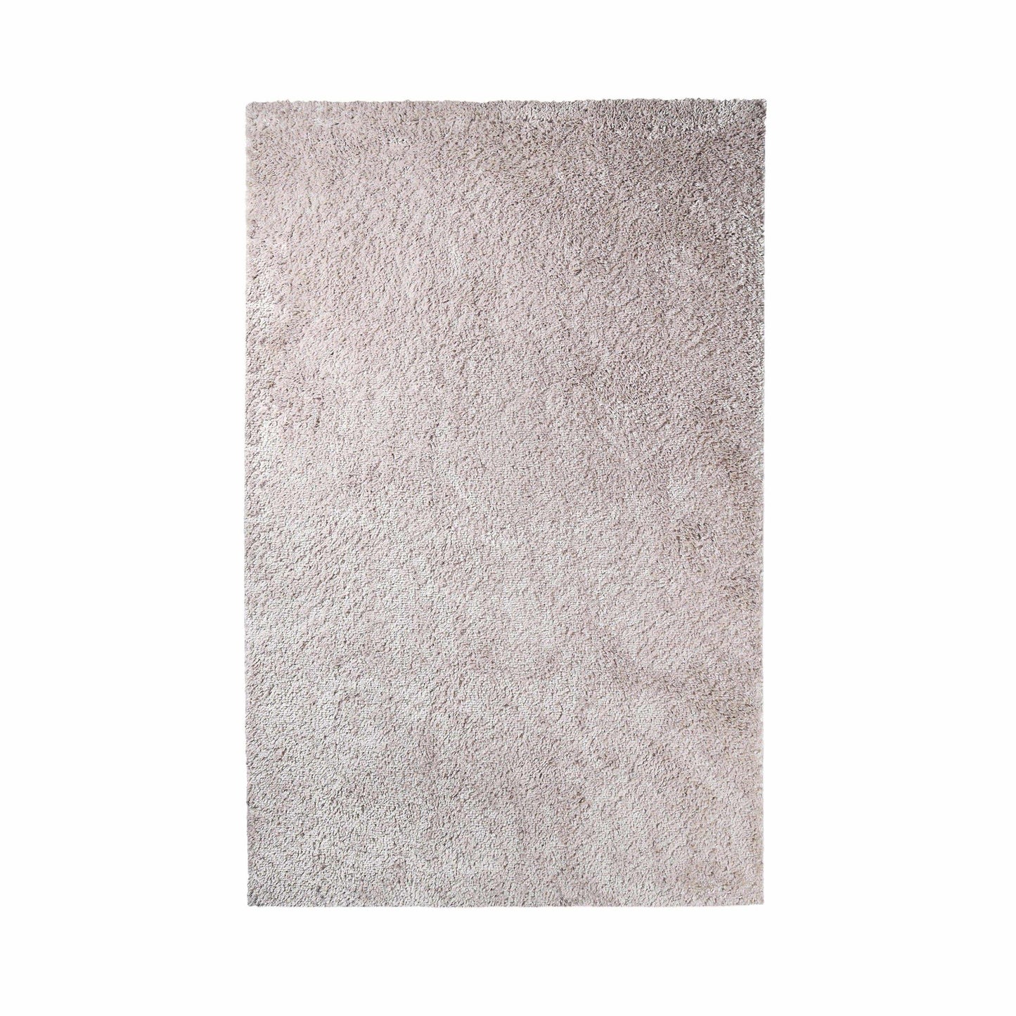  Superior Solid Indoor Plush Shag Area Rug Or Runner Or Round Rug - Beige