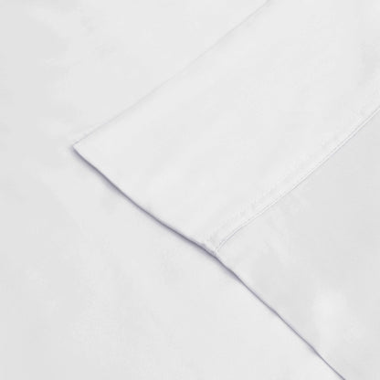 Superior 100% Rayon From Bamboo 300 Thread Count Solid 2 Piece Pillowcase Set - White