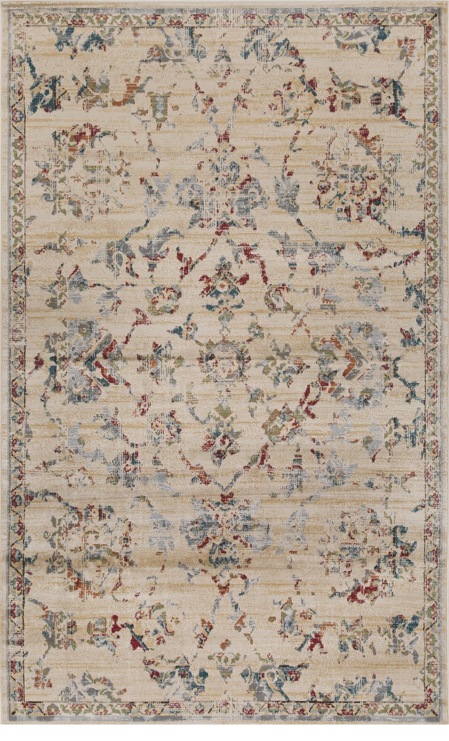 Basilio Modern Farmhouse Medallion Indoor Area Rug Or Runner Rug