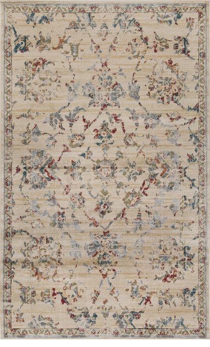 Basilio Modern Farmhouse Medallion Indoor Area Rug Or Runner Rug