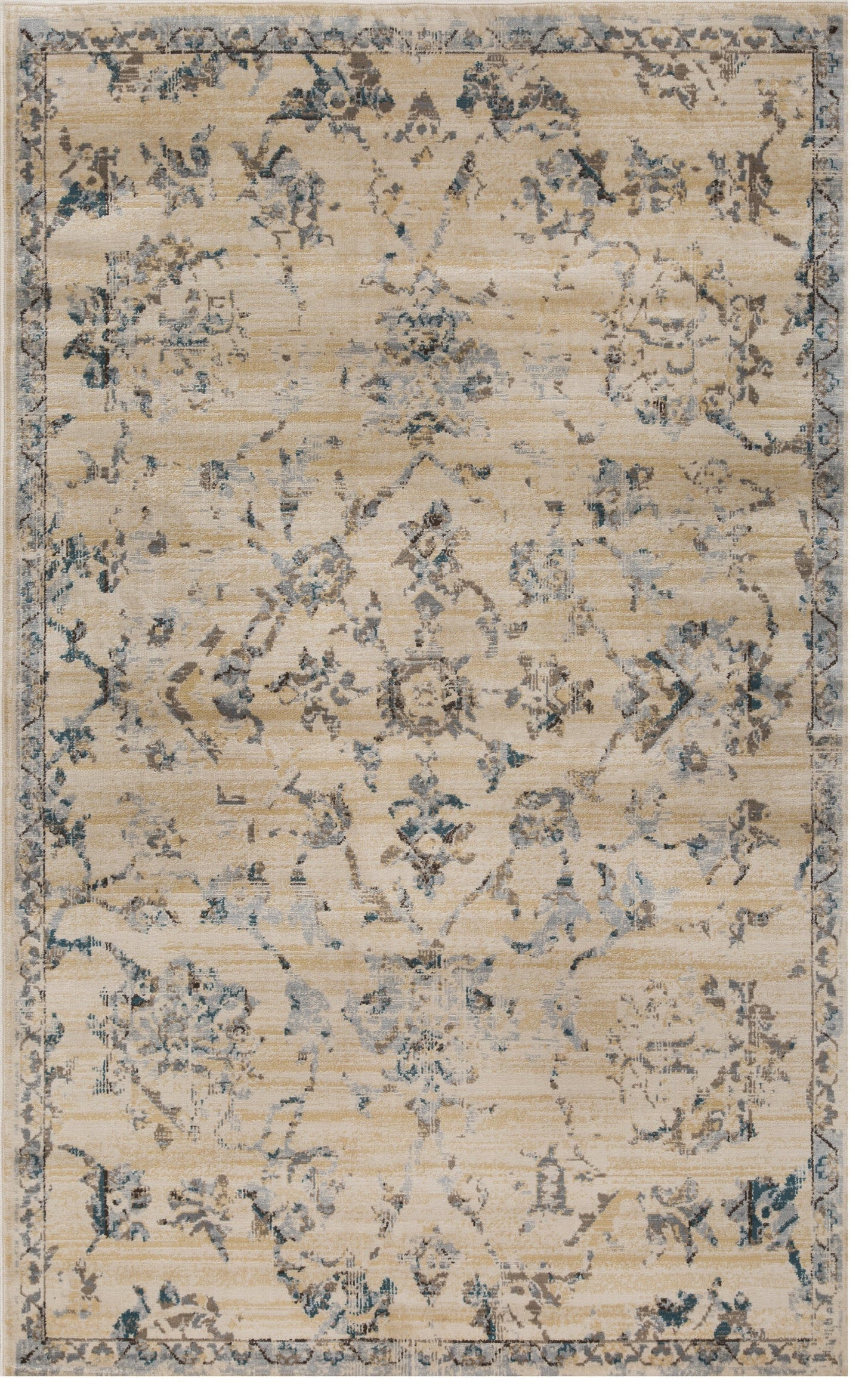 Basilio Modern Farmhouse Medallion Indoor Area Rug Or Runner Rug