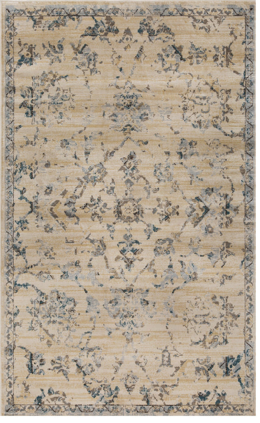 Basilio Modern Farmhouse Medallion Indoor Area Rug Or Runner Rug