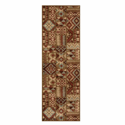 Berlin Aztec Geometric Southwestern Indoor Area Rug or Runner Rug