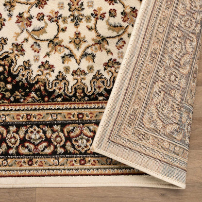  Superior Edinberg Oriental Floral Medallion Area Rug - Ivory/Red