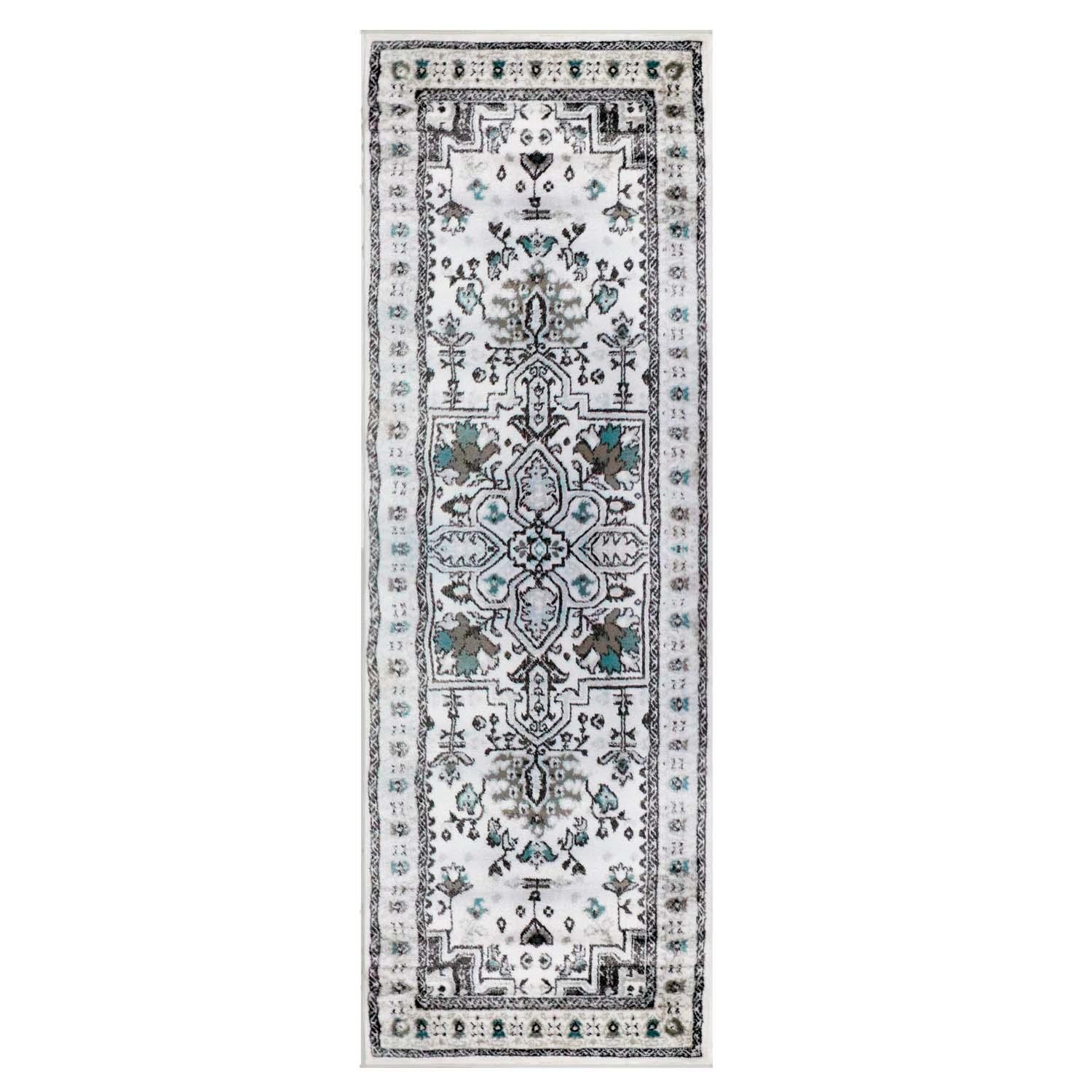  Superior Engroove Southwestern Tribal Medallion Rivulet Area Rug