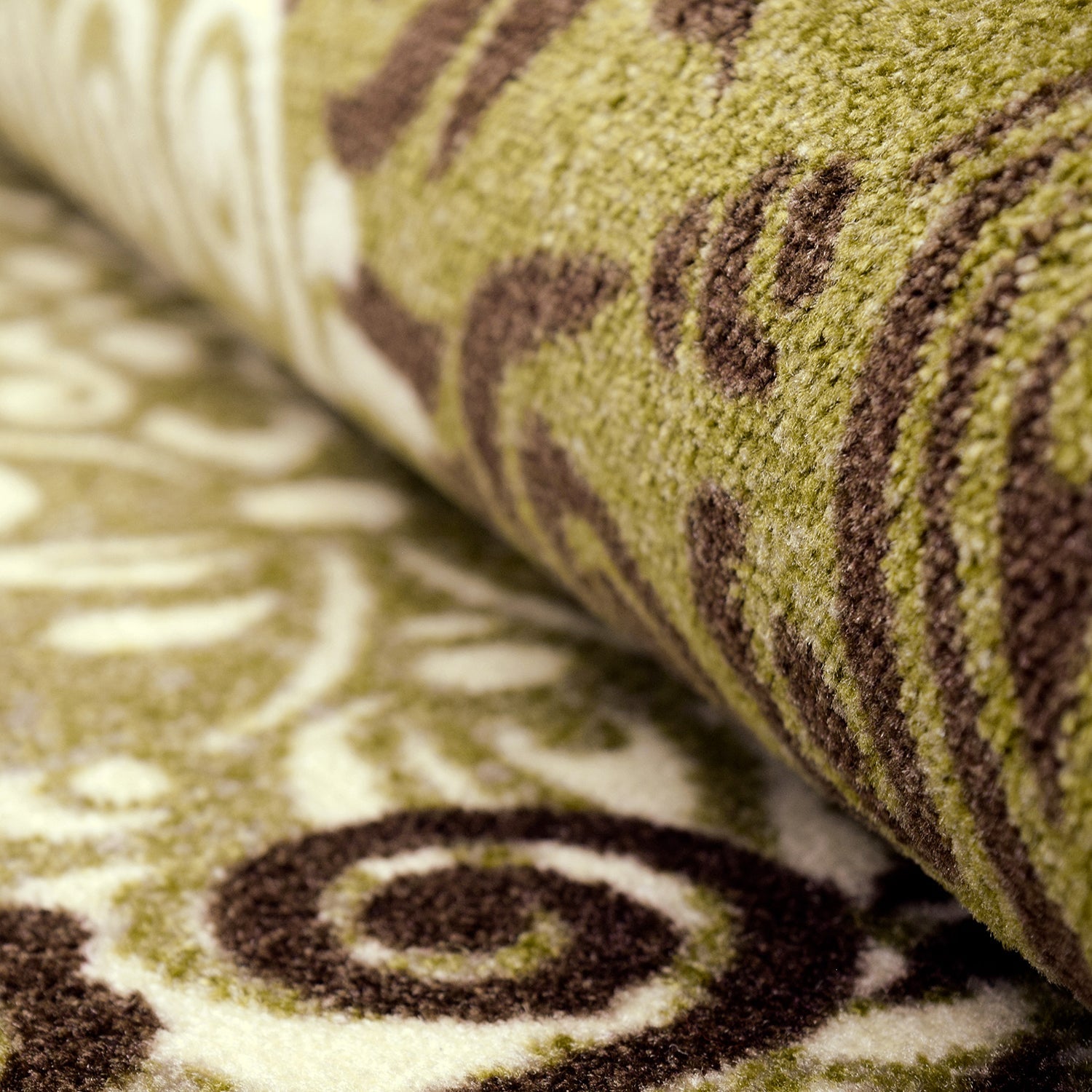  Superior Hedena Traditional Non-Slip Geometric Floral Indoor Washable Area Rug - Brown