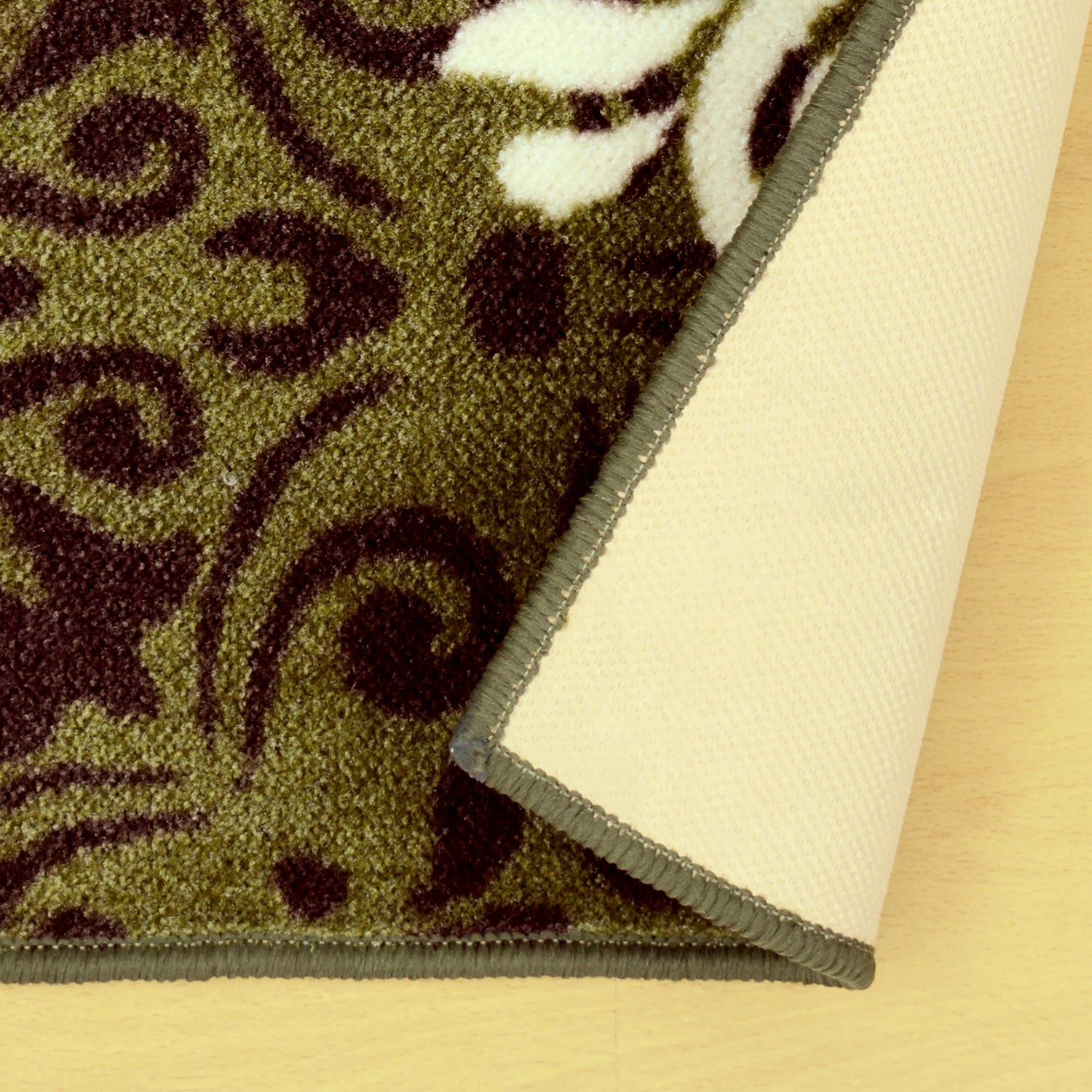  Superior Hedena Traditional Non-Slip Geometric Floral Indoor Washable Area Rug - Brown