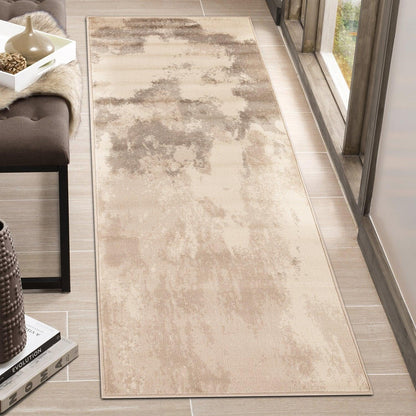 Eclectic Multi-Tone Abstract Rug or Runner - Grey