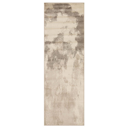 Eclectic Multi-Tone Abstract Rug or Runner - Grey
