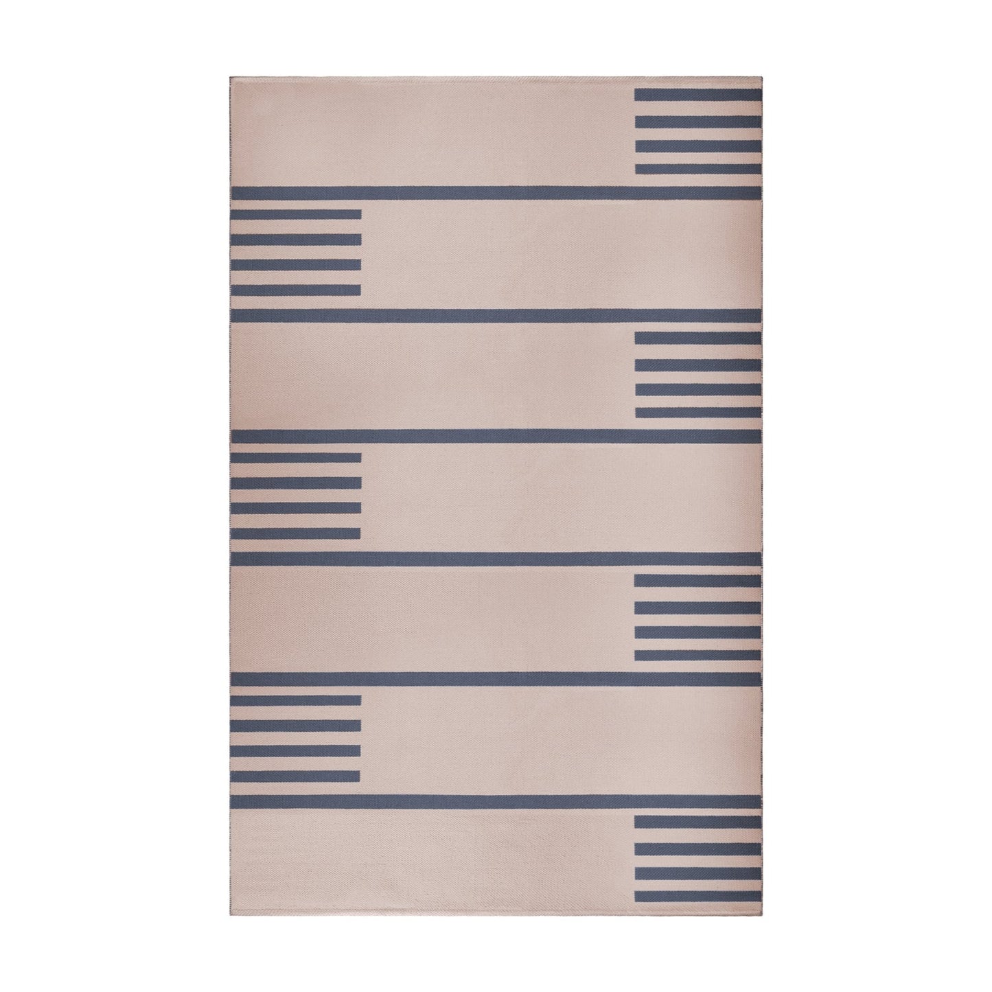  Superior Modern Line Pattern Indoor/ Outdoor Area Rug - Beige