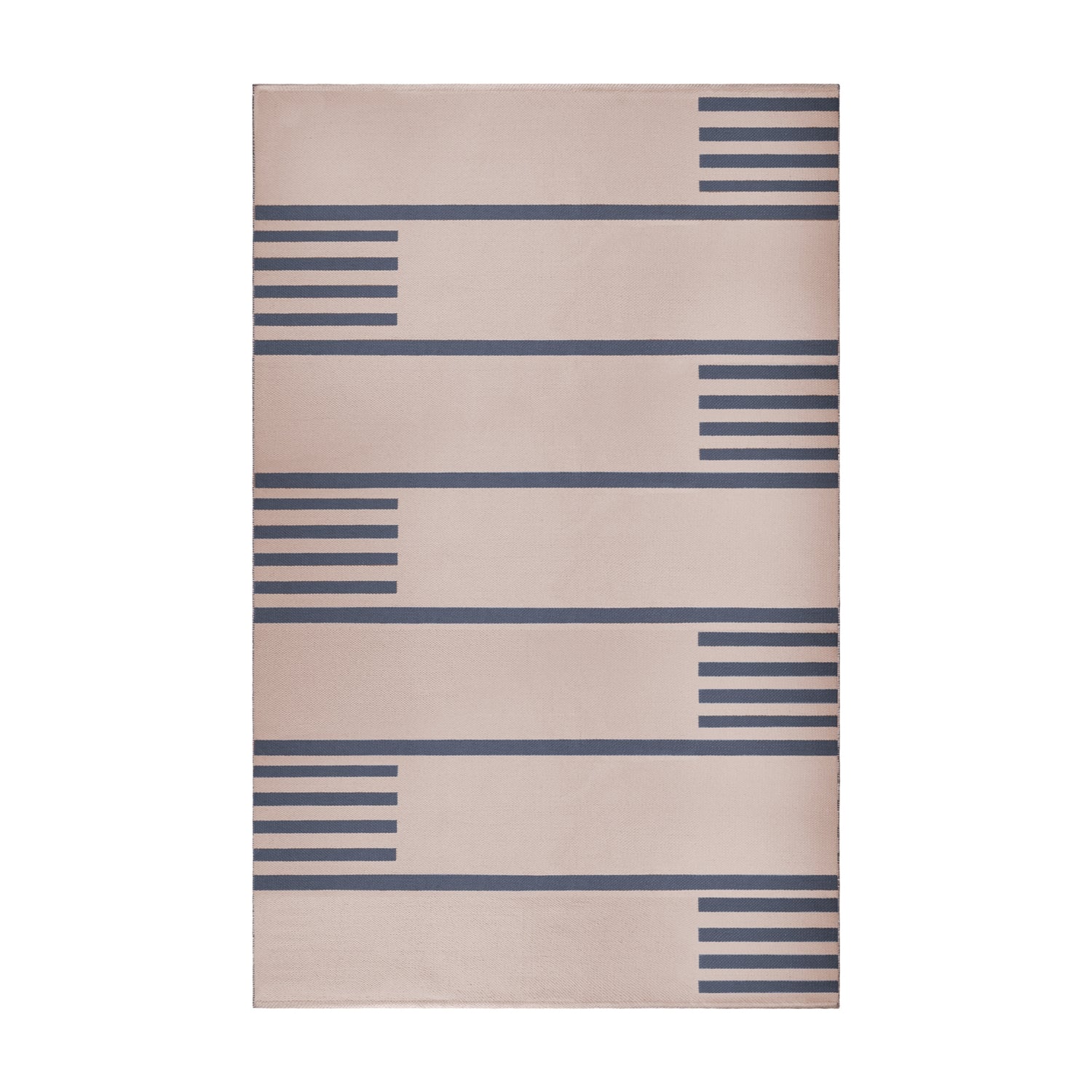  Superior Modern Line Pattern Indoor/ Outdoor Area Rug - Beige