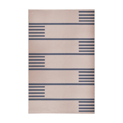 Superior Modern Line Pattern Indoor/ Outdoor Area Rug - Beige