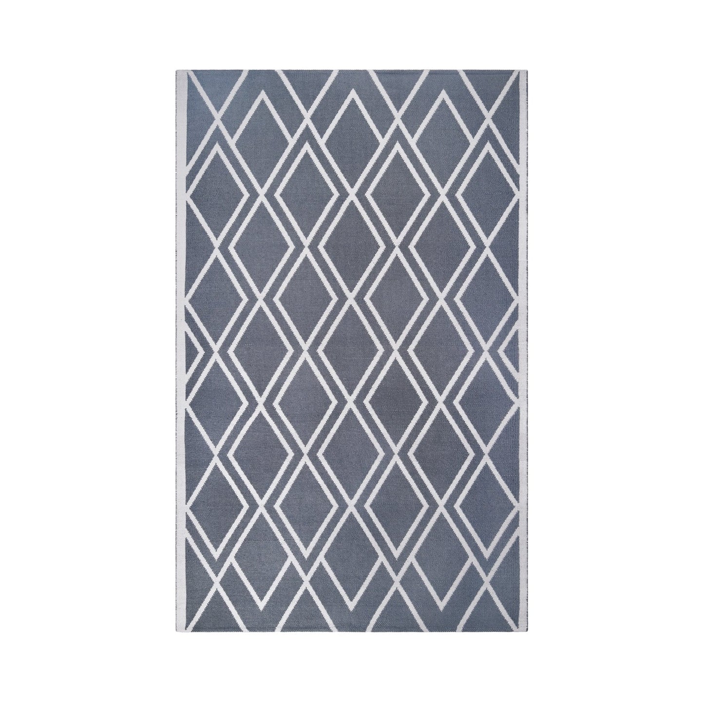  Superior Modern Diamond Lattice Indoor/ Outdoor Area Rug - Grey