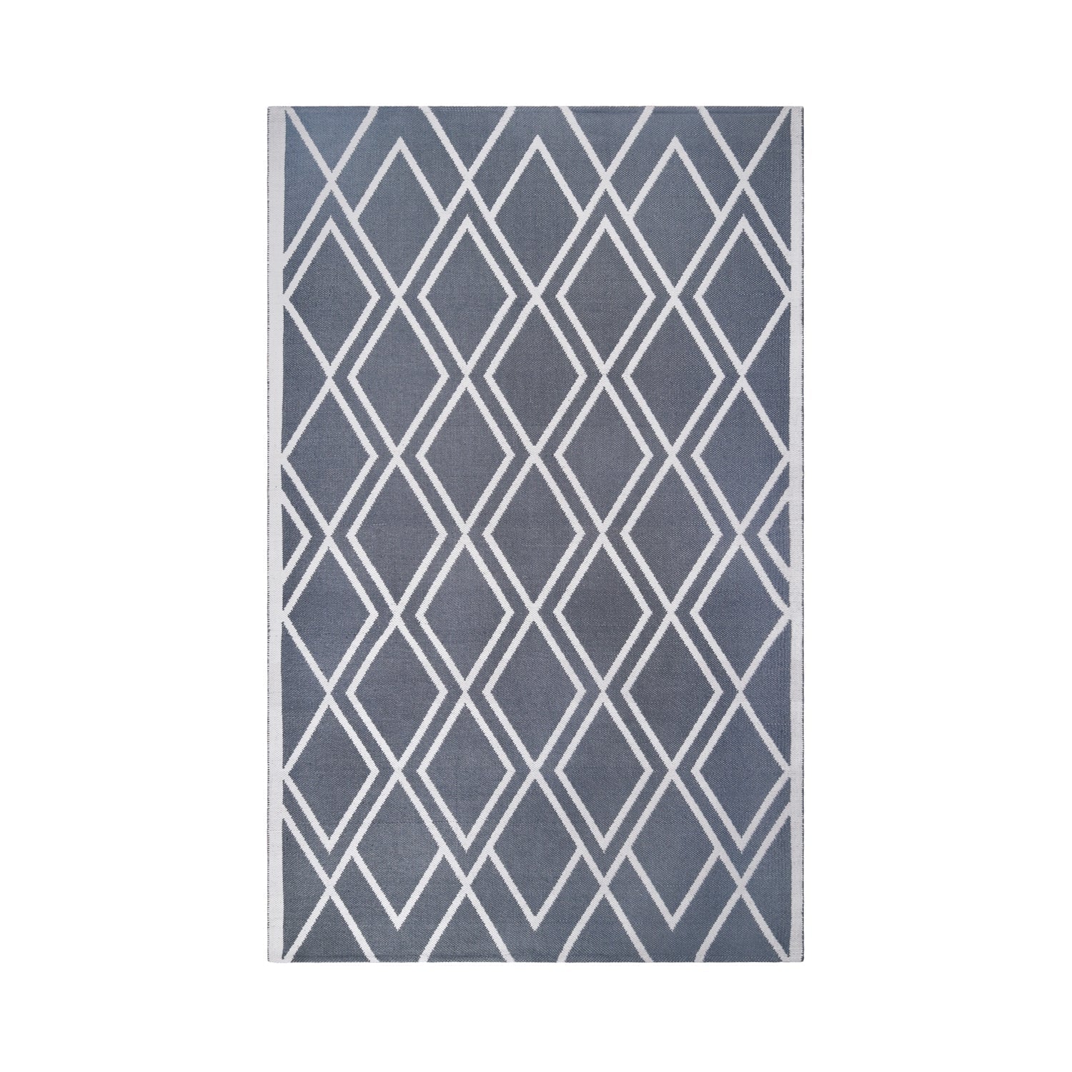  Superior Modern Diamond Lattice Indoor/ Outdoor Area Rug - Grey