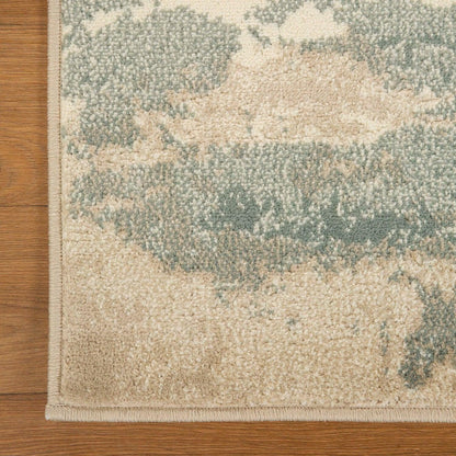 Eclectic Multi-Tone Abstract Rug or Runner - Blue