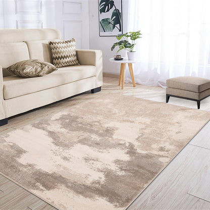 Eclectic Multi-Tone Abstract Rug or Runner - Grey