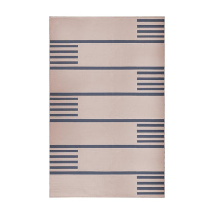  Superior Modern Line Pattern Indoor/ Outdoor Area Rug - Beige