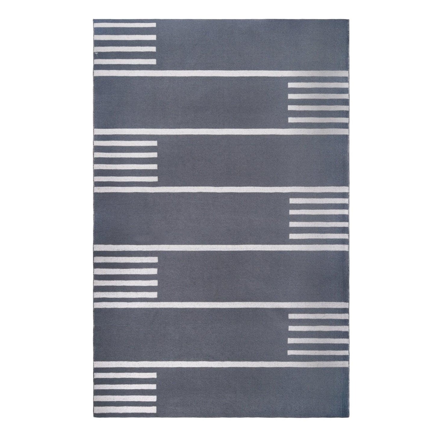  Superior Modern Line Pattern Indoor/ Outdoor Area Rug - Grey