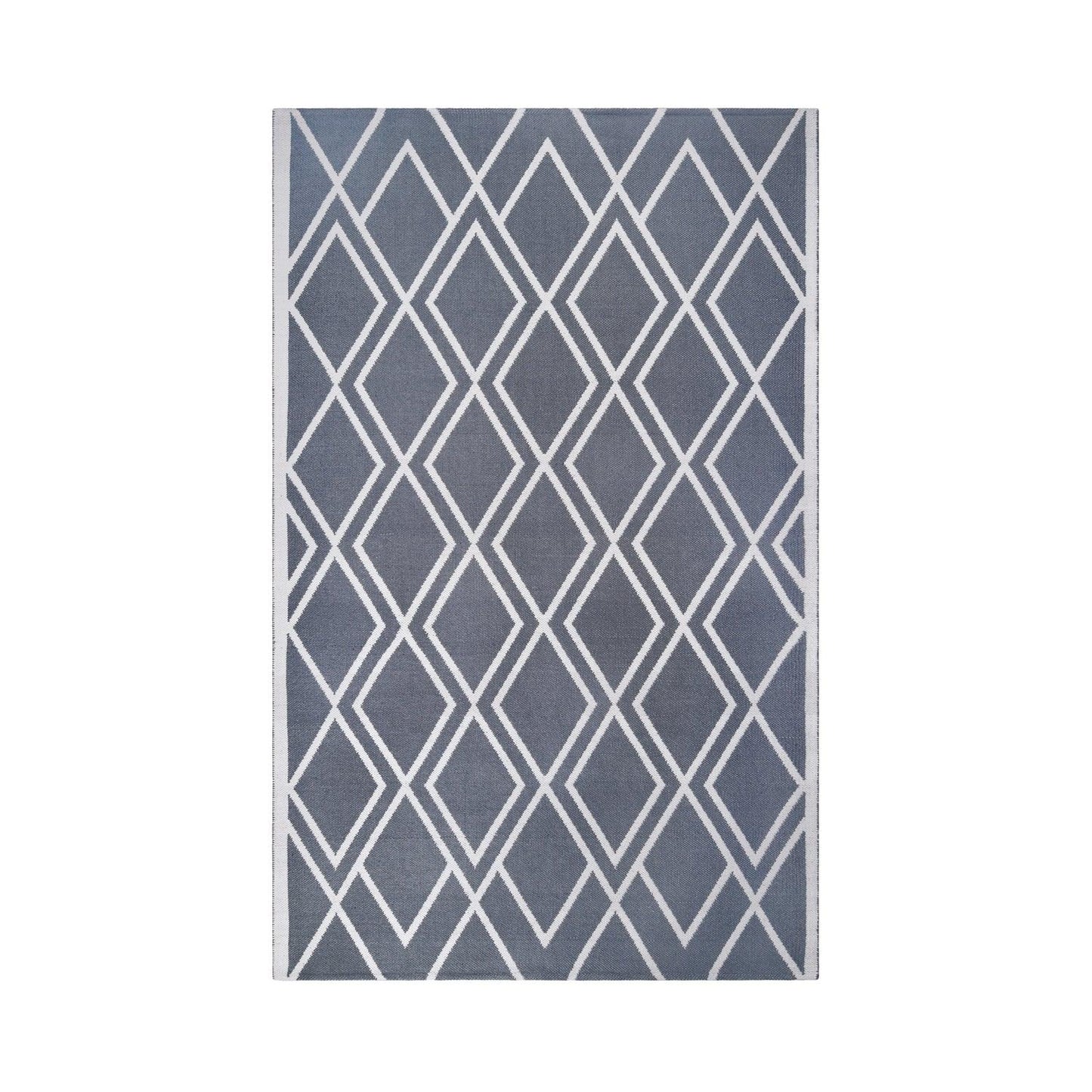 Superior Modern Diamond Lattice Indoor/ Outdoor Area Rug - Grey