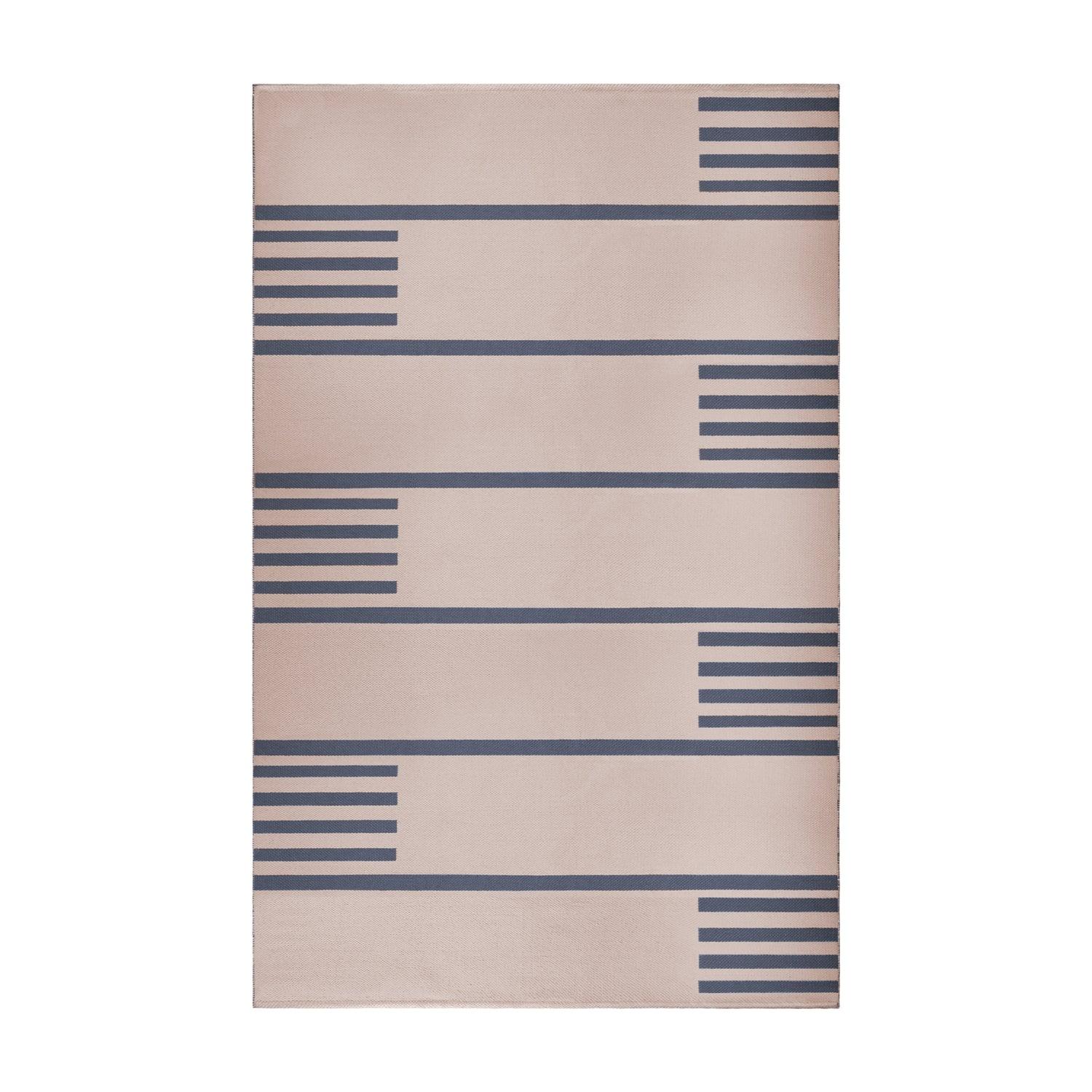  Superior Modern Line Pattern Indoor/ Outdoor Area Rug - Beige
