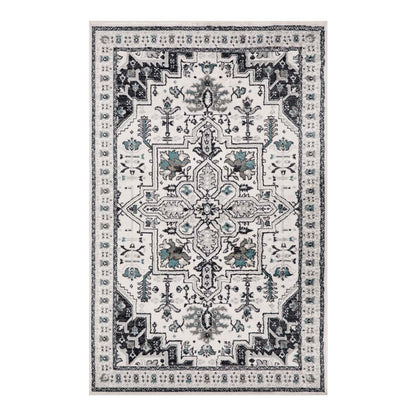  Superior Engroove Southwestern Tribal Medallion Rivulet Area Rug