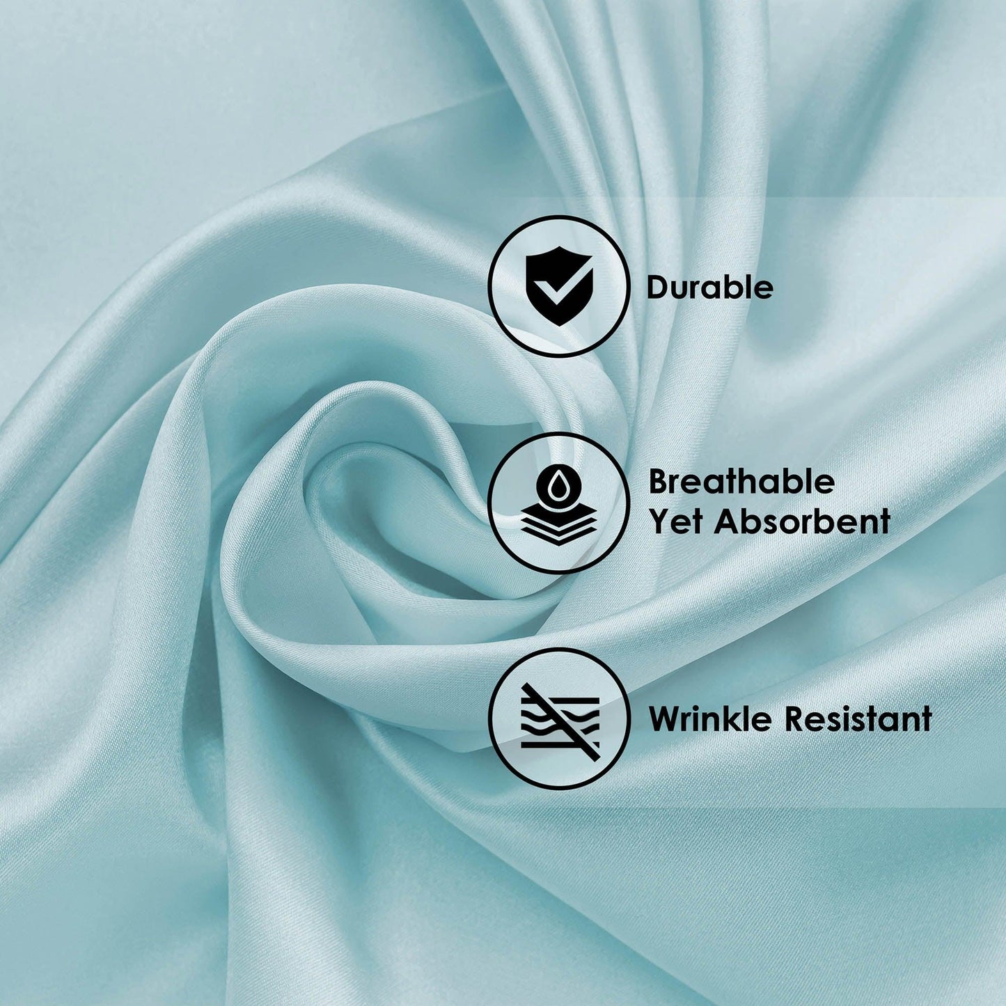  Superior Solid Count Cotton Blend Deep Pocket Sheet Set - Light Blue