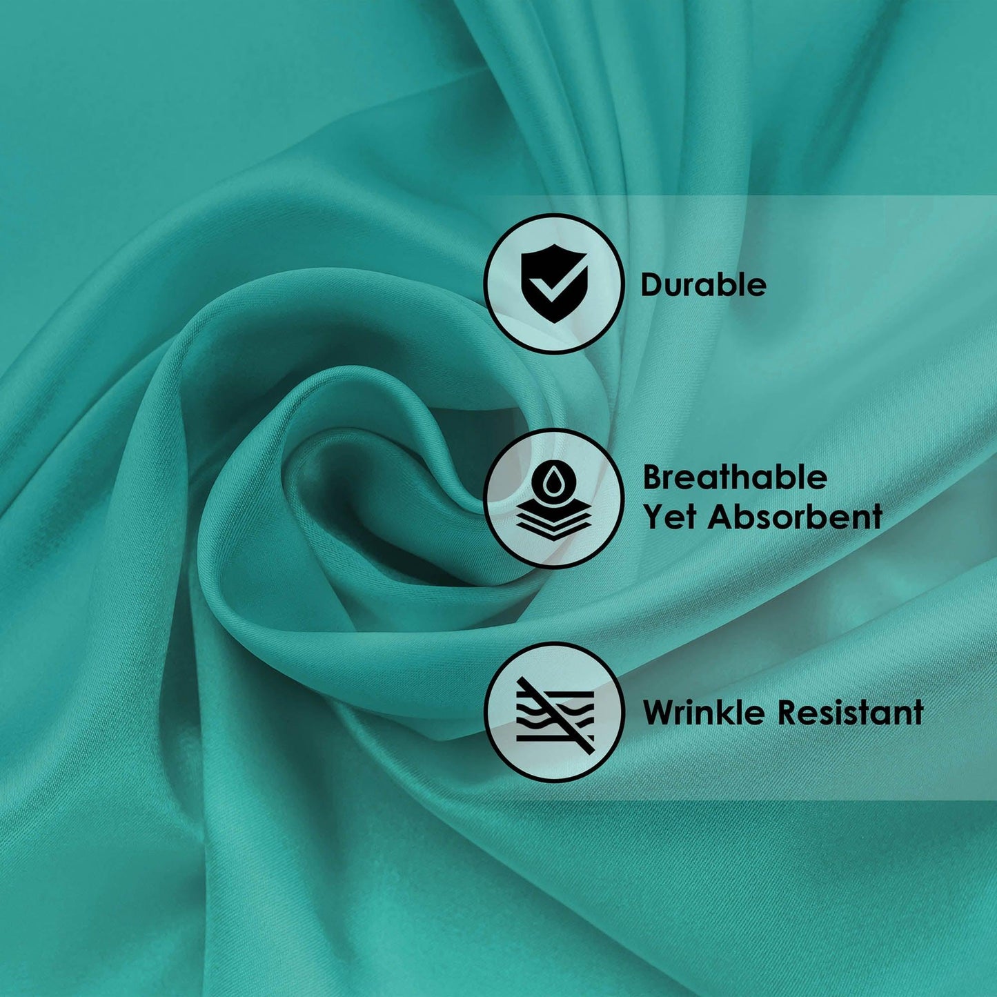  Superior Solid Count Cotton Blend Deep Pocket Sheet Set - Teal