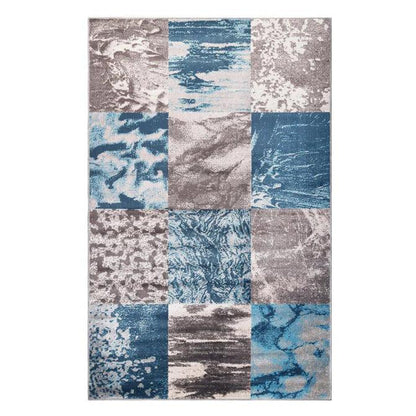 Modern Patchwork Design Indoor Area Rug or Runner Rug