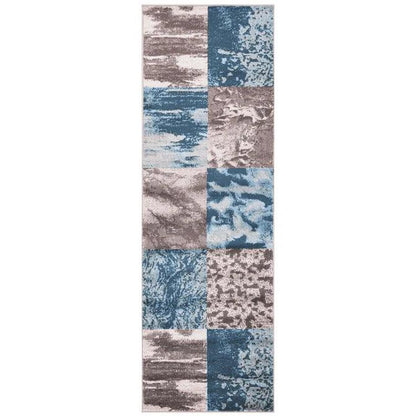 Modern Patchwork Design Indoor Area Rug or Runner Rug