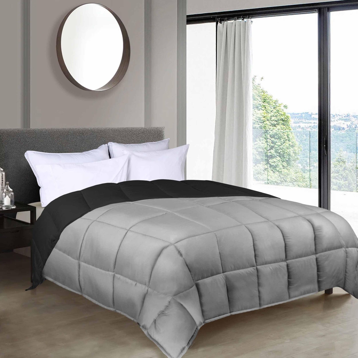 Brushed Microfiber Reversible Down Alternative Comforter