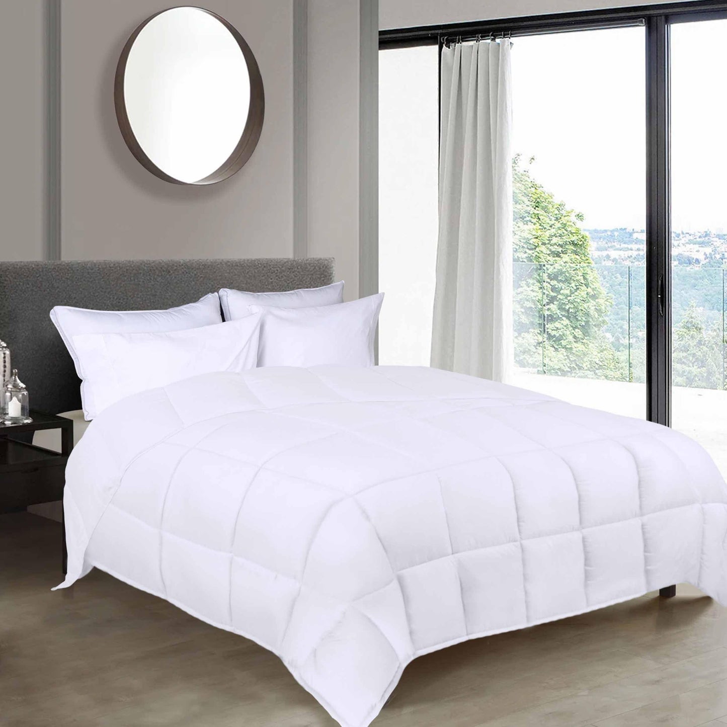 Brushed Microfiber Reversible Down Alternative Comforter