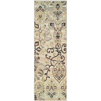 Caldwell Floral Damask Indoor Area Rug or Runner Rug Or Door Mat