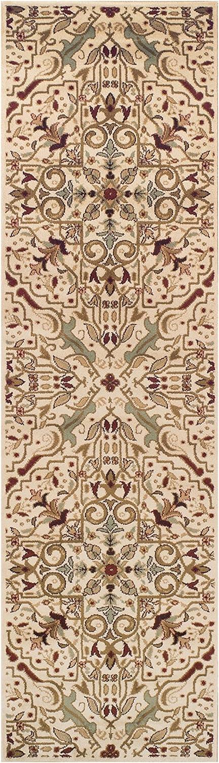 Camille Traditional Floral Medallion Scroll Indoor Area Rug