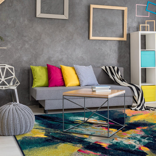 Caspian Abstract Modern Area Rug Or Runner Rug