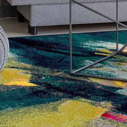 Caspian Abstract Modern Area Rug Or Runner Rug