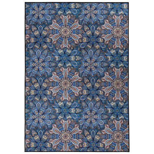 Cassidy Floral Bohemian Non-Slip Indoor Outdoor Area Rug