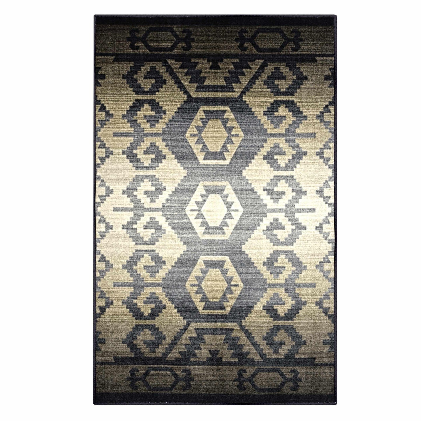 Catori Geometric Ikat Rustic Indoor Area Rug Or Runner Rug Or Door Mat