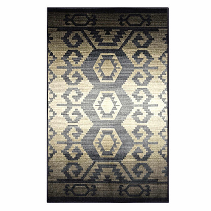 Catori Geometric Ikat Rustic Indoor Area Rug Or Runner Rug Or Door Mat