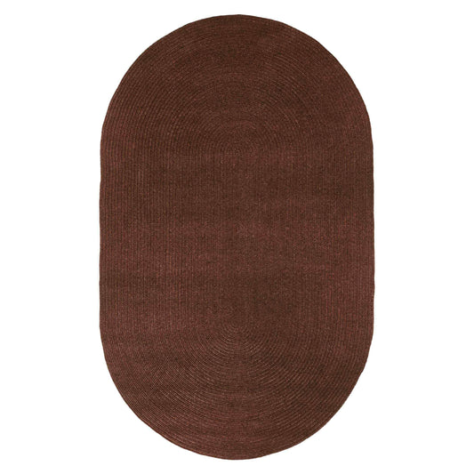 Classic Braided Weave Oval Area Rug Indoor Outdoor Rugs