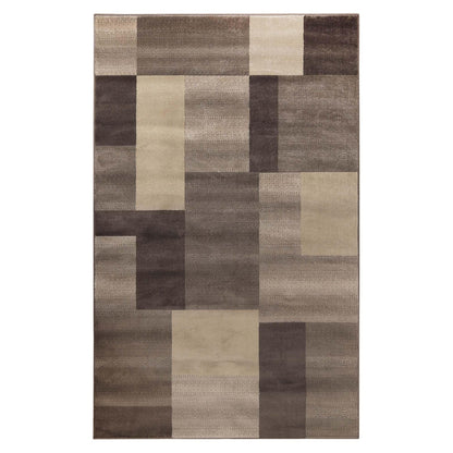 Clifton Geometric Color Block Plush Indoor Area Rug or Runner Rug