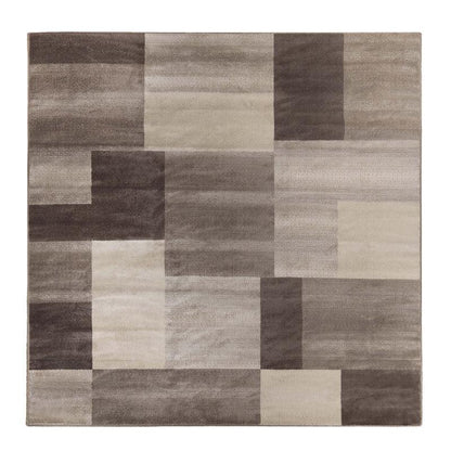 Clifton Geometric Color Block Plush Indoor Area Rug or Runner Rug