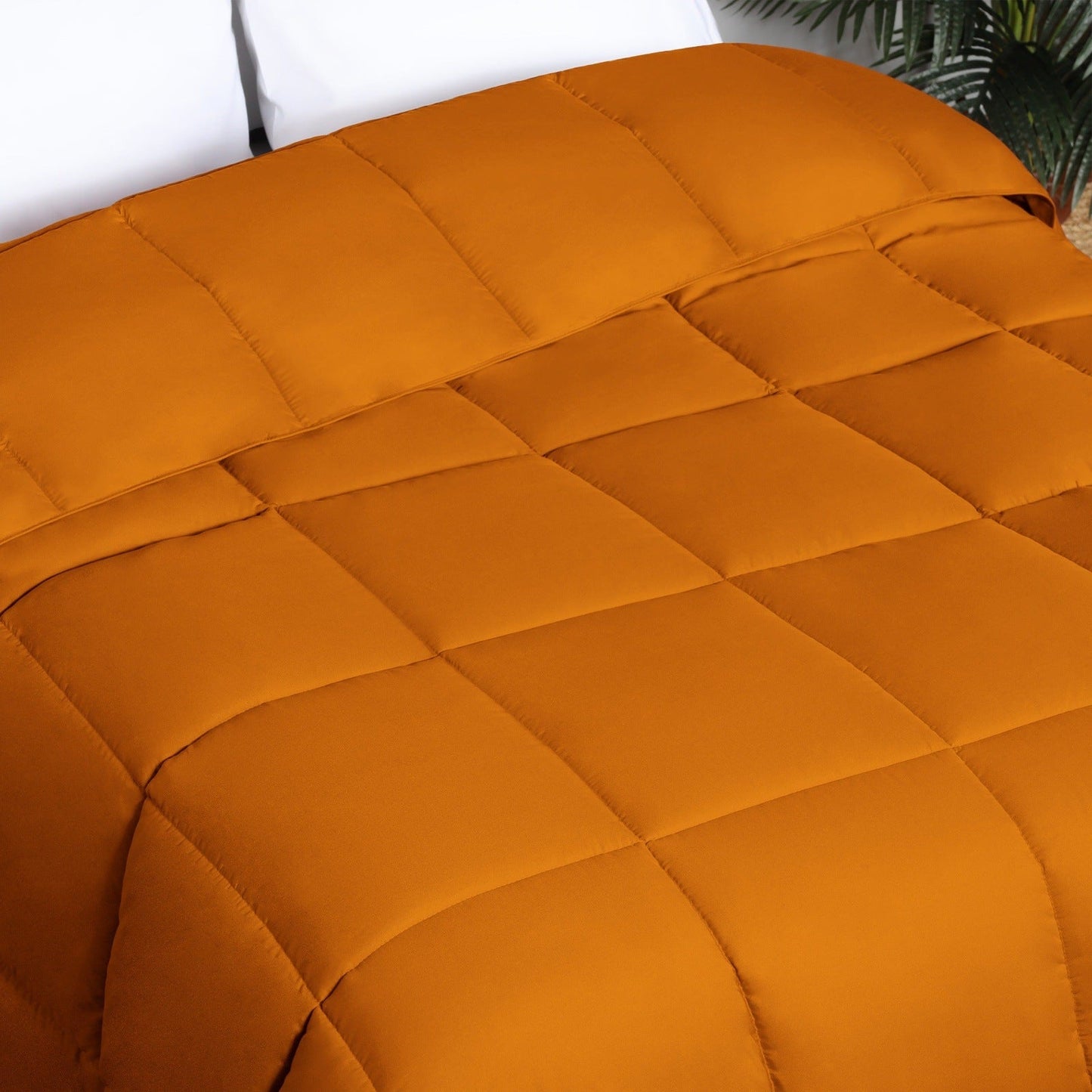 Superior Solid All Season Down Alternative Microfiber Comforter - Dusty Orange